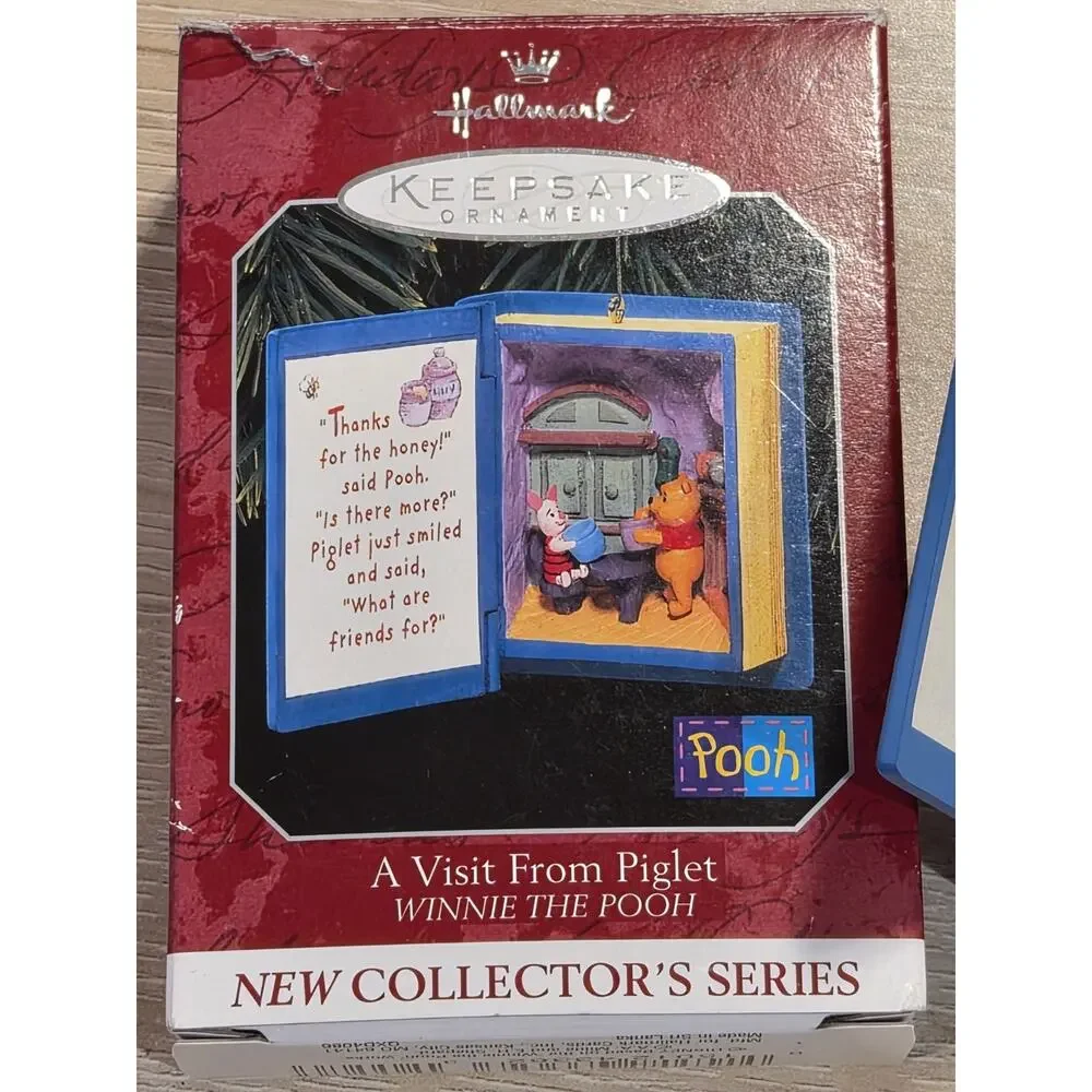 1998 Hallmark Keepsake A Visit from Piglet Disney Winnie the Pooh Ornament #1